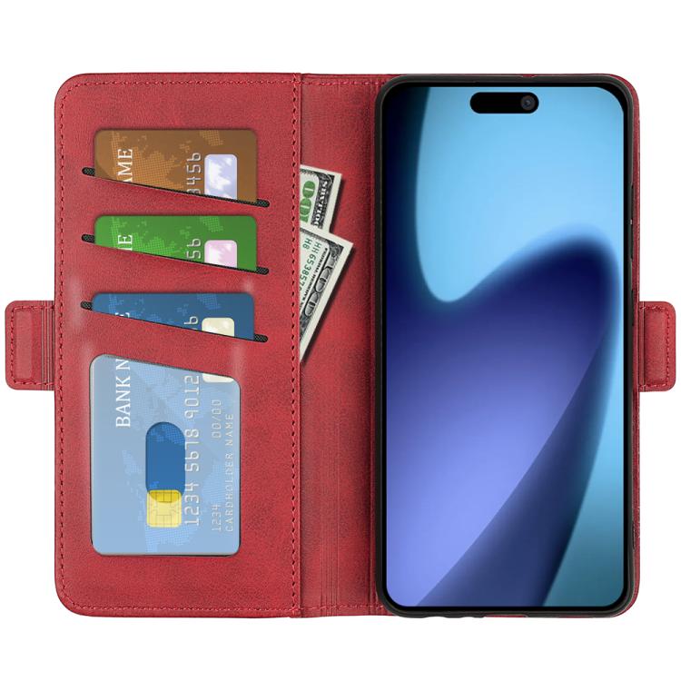 For iPhone Air Dual-side Magnetic Buckle Horizontal Flip Leather Phone Case(Red) - iPhone Air Cases by buy2fix | Online Shopping UK | buy2fix