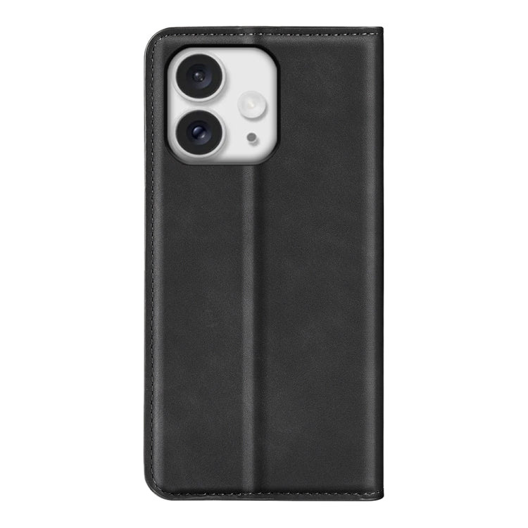 For iPhone 16 Pro Max Retro-skin Magnetic Suction Leather Phone Case(Black) by buy2fix