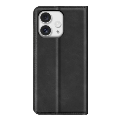 For iPhone 16 Pro Max Retro-skin Magnetic Suction Leather Phone Case(Black) by buy2fix