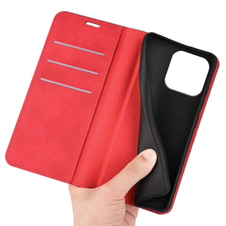 For iPhone 16 Pro Max Retro-skin Magnetic Suction Leather Phone Case(Red) by buy2fix