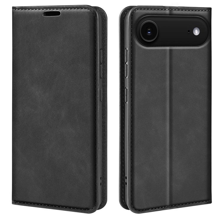 For iPhone Air Retro-skin Magnetic Suction Leather Phone Case(Black) - iPhone Air Cases by buy2fix | Online Shopping UK | buy2fix