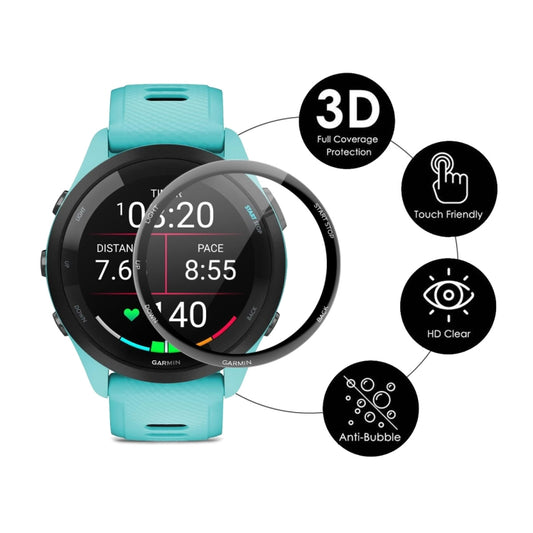 For Garmin Forerunner 265 ENKAY 3D Full Coverage Soft PC Edge PMMA HD Screen Protector Film - Screen Protector by ENKAY | Online Shopping UK | buy2fix