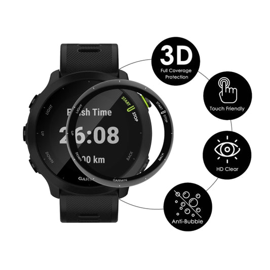 For Garmin Forerunner 158 2pcs ENKAY 3D Full Coverage Soft PC Edge PMMA HD Screen Protector Film - Screen Protector by ENKAY | Online Shopping UK | buy2fix