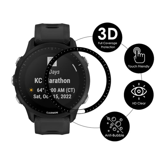 For Garmin Forerunner 955 / 955 Solar 5pcs ENKAY 3D Full Coverage Soft PC Edge PMMA HD Screen Protector Film - Screen Protector by ENKAY | Online Shopping UK | buy2fix