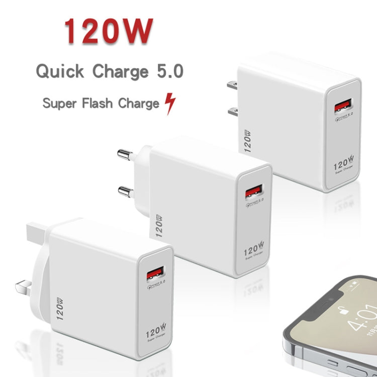 120W USB Super Fast Charging Charger, Plug Size:US Plug by buy2fix