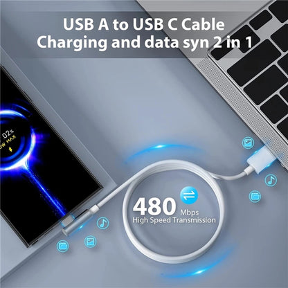 5pcs XJ-95 1m USB to Type-C Elbow Fast Charging Data Cable for Xiaomi and Other Phone(Yellow) by buy2fix