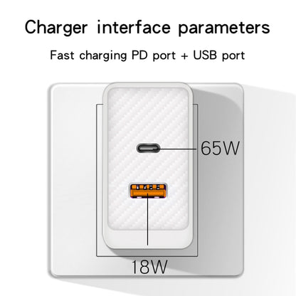 GaN PD48W Type-C PD3.0 + USB3.0 Fast Charger ，US Plug(Black) by buy2fix