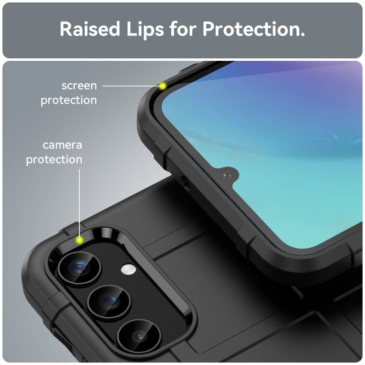 For Samsung Galaxy A25 5G Full Coverage Shockproof TPU Phone Case(Black) by buy2fix
