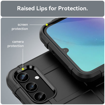 For Samsung Galaxy A25 5G Full Coverage Shockproof TPU Phone Case(Black) by buy2fix