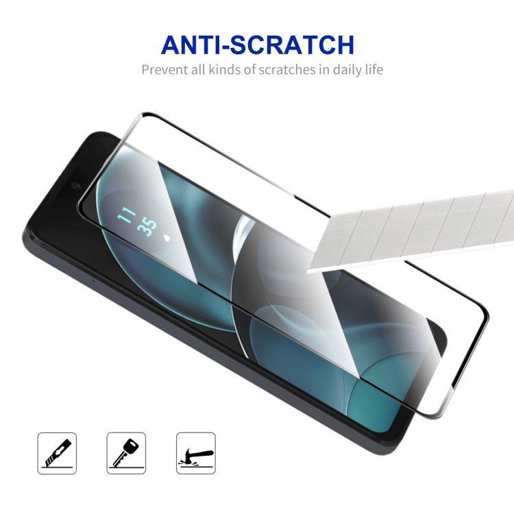 For Motorola Moto G14 ENKAY Full Glue High Aluminum-silicon Tempered Glass Film by ENKAY