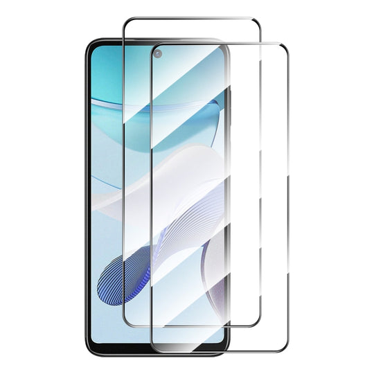 For Motorola Moto G73 / G Power 2023 2pcs ENKAY Full Glue High Aluminum-silicon Tempered Glass Film