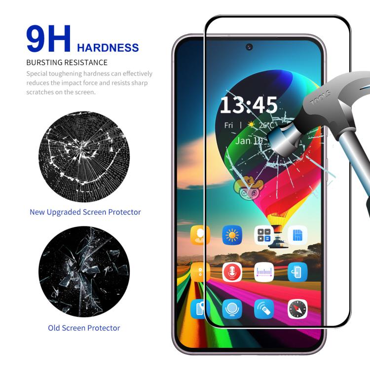 For Motorola Moto G 5G 2025 2pcs ENKAY Full Glue High Aluminum-silicon Tempered Glass Film - Motorola Tempered Glass by ENKAY | Online Shopping UK | buy2fix