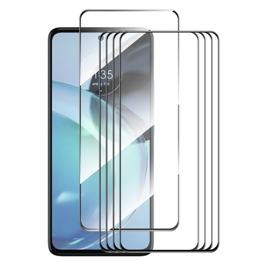 For Motorola Moto G72 / G71s 5pcs ENKAY Full Glue High Aluminum-silicon Tempered Glass Film