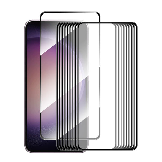 For Galaxy S24 FE 5G 10pcs ENKAY Hat-Prince Full Glue High Aluminum-silicon Tempered Glass Film