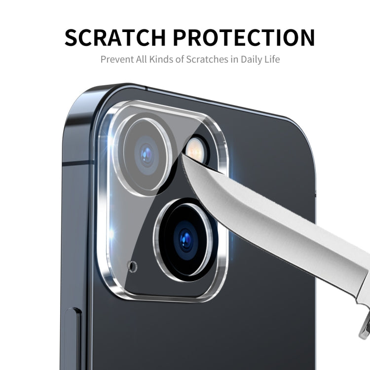 For iPhone 15 / 15 Plus 2pcs ENKAY Hat-Prince 9H Rear Camera Lens Tempered Glass Film - iPhone 15 Plus Tempered Glass by ENKAY | Online Shopping UK | buy2fix