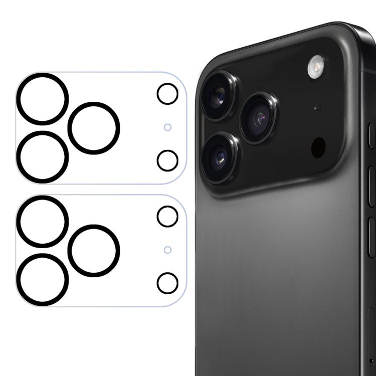 For iPhone 17 Pro Max 2pcs ENKAY Hat-Prince 9H Rear Camera Lens Tempered Glass Film - iPhone 17 Pro Max Tempered Glass by ENKAY | Online Shopping UK | buy2fix