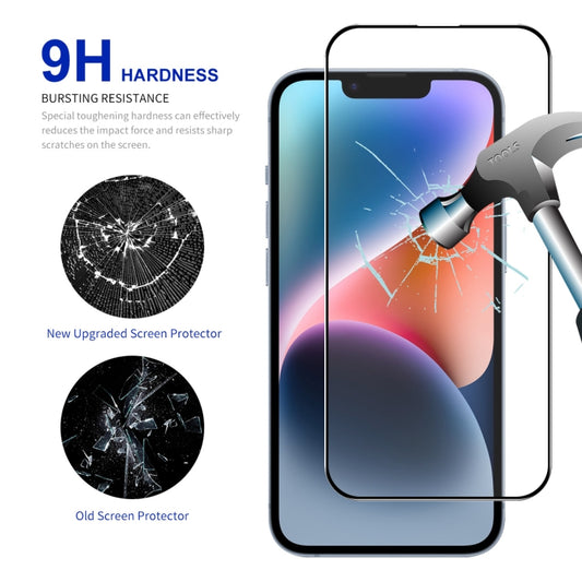 For iPhone 15 2pcs ENKAY Full Glue High Aluminum-silicon Tempered Glass Film - iPhone 15 Tempered Glass by ENKAY | Online Shopping UK | buy2fix