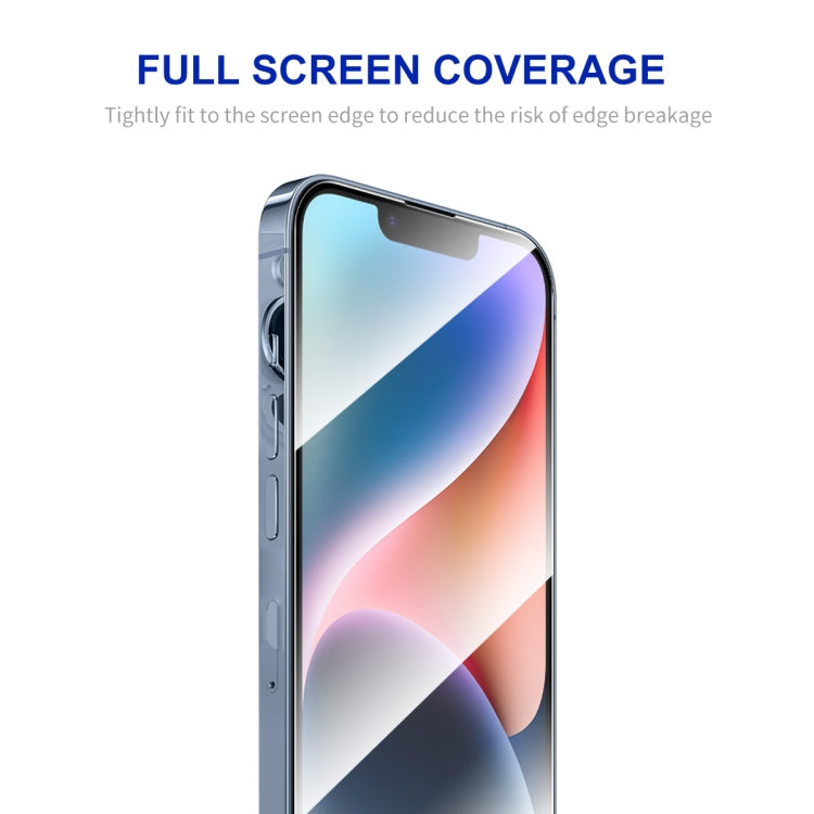 For iPhone 15 Plus 2pcs ENKAY Full Glue High Aluminum-silicon Tempered Glass Film by ENKAY