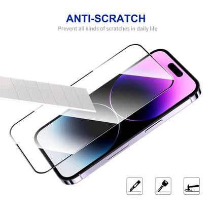 For iPhone 15 Pro Max 5pcs ENKAY Full Glue High Aluminum-silicon Tempered Glass Film - iPhone 15 Pro Max Tempered Glass by ENKAY | Online Shopping UK | buy2fix
