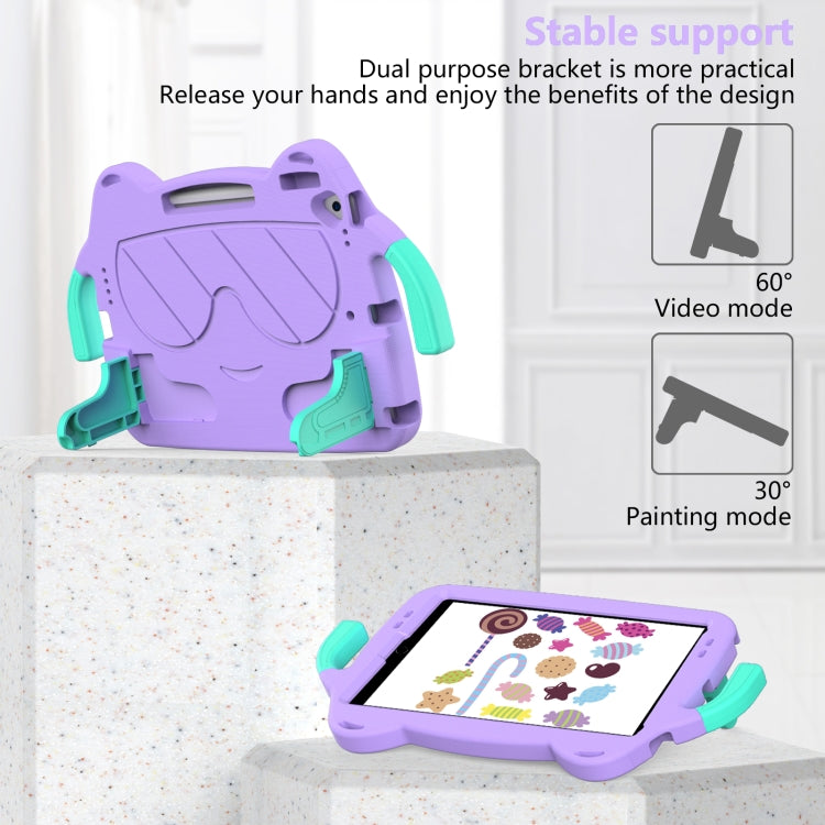 For iPad 10.2 2019 / 2020 / 2021 Ice Baby EVA Shockproof Hard PC Tablet Case(LightePurple+Mint Green) - iPad 10.2 Cases by buy2fix | Online Shopping UK | buy2fix