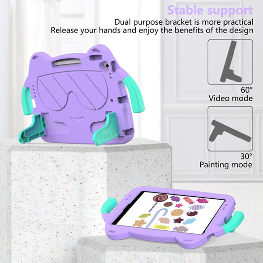 For iPad 10.2 2019 / 2020 / 2021 Ice Baby EVA Shockproof Hard PC Tablet Case(LightePurple+Mint Green) - iPad 10.2 Cases by buy2fix | Online Shopping UK | buy2fix