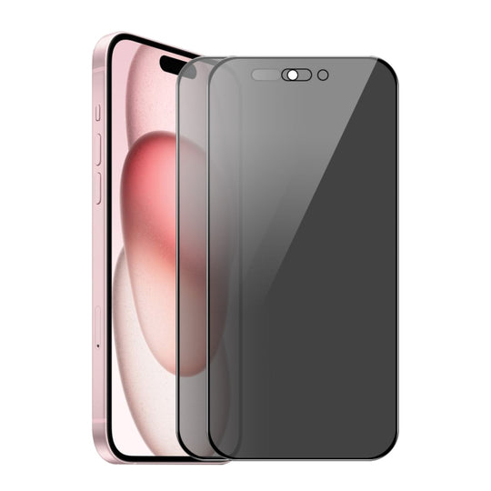 For iPhone 16 Plus 2 PCS/Pack ENKAY Hat-Prince 28 Degree Anti-peeping Tempered Glass Full Screen Film