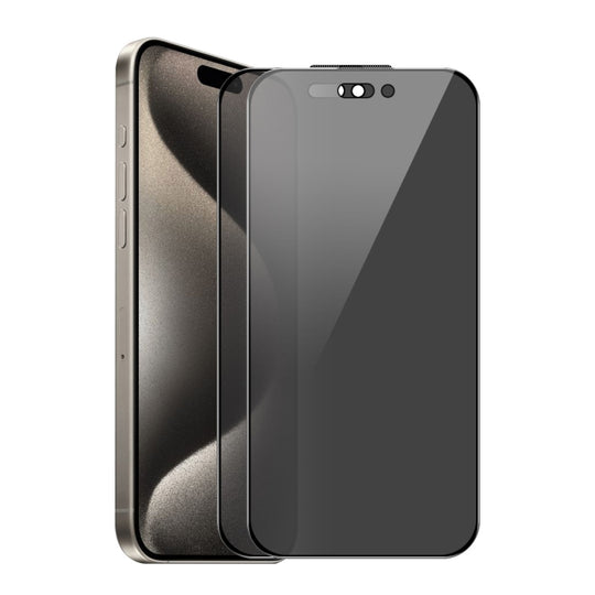 For iPhone 16 Pro 2 PCS/Pack ENKAY Hat-Prince 28 Degree Anti-peeping Tempered Glass Full Screen Film