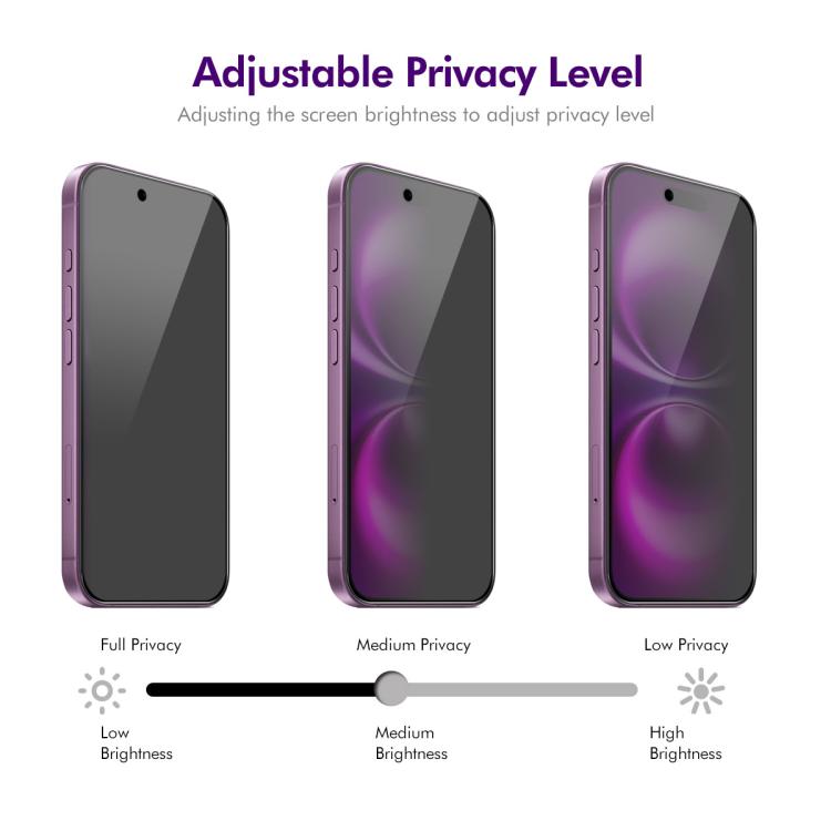 For iPhone 17 Air 2pcs ENKAY Hat-Prince 28° Anti-peeping Tempered Glass Protector Full Screen Film - iPhone 17 Air Tempered Glass by ENKAY | Online Shopping UK | buy2fix