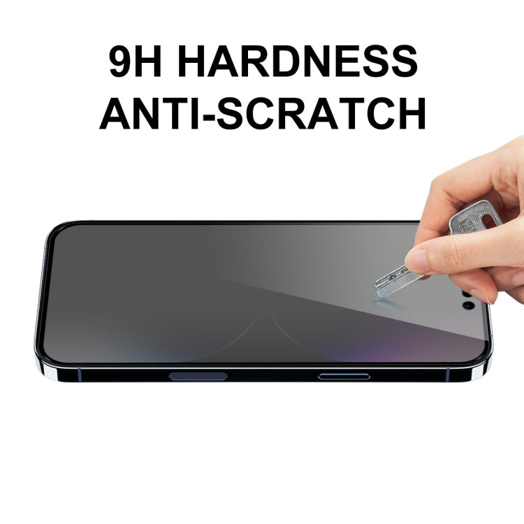 For iPhone 15 Pro 5pcs ENKAY Hat-Prince 28° Anti-peeping Tempered Glass Protector Full Screen Film - iPhone 15 Pro Tempered Glass by ENKAY | Online Shopping UK | buy2fix