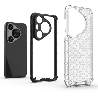 For Huawei Pura 70 Pro+ Shockproof Honeycomb Phone Case(Black) - Huawei Cases by buy2fix | Online Shopping UK | buy2fix