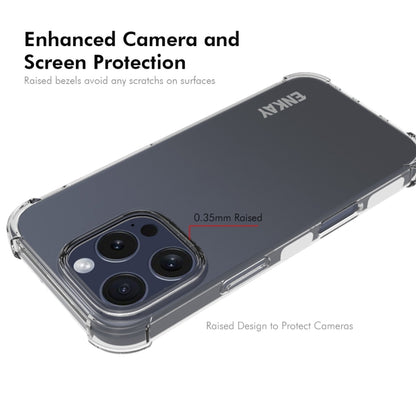 For iPhone 16 Pro ENKAY Hat-Prince Transparent TPU Shockproof Phone Case by ENKAY