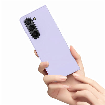 For Samsung Galaxy Z Fold6 JUNSUNMAY Smoothly PC + 9H Tempered Glass Protector Folding Phone Case(Yellow) - Galaxy Z Fold6 5G Cases by JUNSUNMAY | Online Shopping UK | buy2fix
