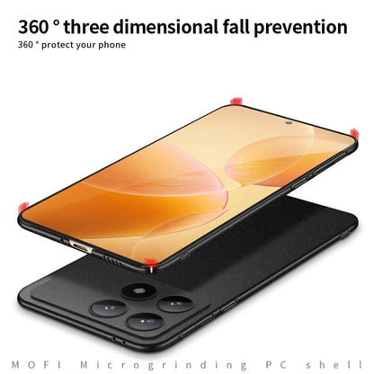 For Xiaomi Redmi K70 / K70 Pro MOFI Fandun Series Frosted PC Ultra-thin All-inclusive Phone Case(Black) - Xiaomi Cases by MOFI | Online Shopping UK | buy2fix