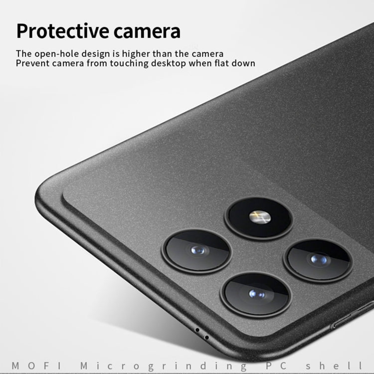 For Xiaomi Redmi K70 / K70 Pro MOFI Fandun Series Frosted PC Ultra-thin All-inclusive Phone Case(Black) - Xiaomi Cases by MOFI | Online Shopping UK | buy2fix