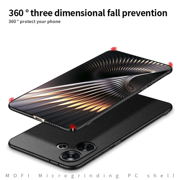 For Xiaomi Redmi Turbo 3 MOFI Fandun Series Frosted PC Ultra-thin All-inclusive Phone Case(Black) - Xiaomi Cases by MOFI | Online Shopping UK | buy2fix