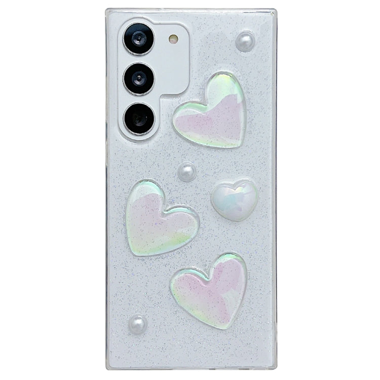 For Samsung Galaxy Note20 Love Epoxy TPU Protective Case(Transparent) by buy2fix