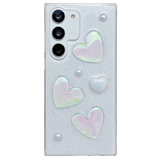 For Samsung Galaxy Note20 Love Epoxy TPU Protective Case(Transparent) by buy2fix
