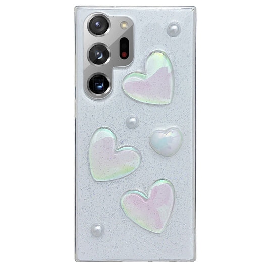 For Samsung Galaxy Note20 Ultra Love Epoxy TPU Protective Case(Transparent) by buy2fix