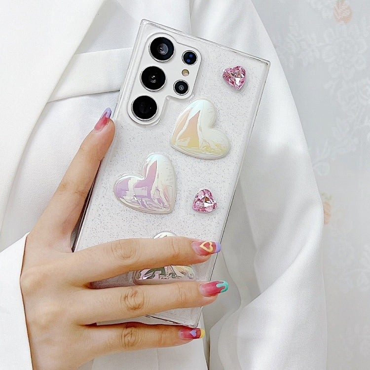 For Samsung Galaxy Note20 Ultra Love Epoxy TPU Protective Case(Transparent) by buy2fix