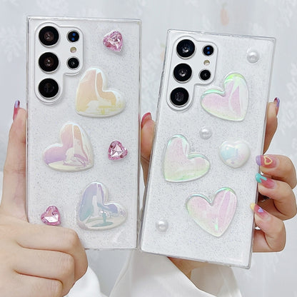 For Samsung Galaxy Note20 Love Epoxy TPU Protective Case(Transparent) by buy2fix