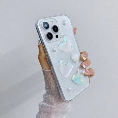 For iPhone XR Love Epoxy TPU Phone Case(Pink) - More iPhone Cases by buy2fix | Online Shopping UK | buy2fix