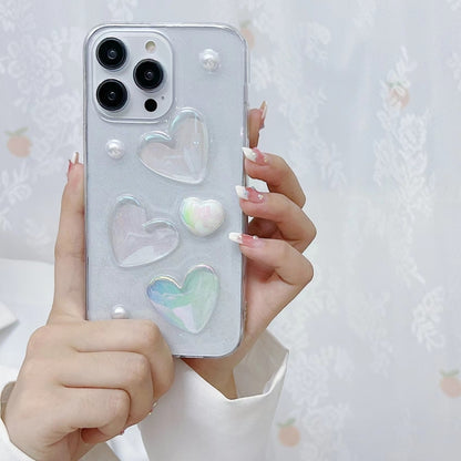 For iPhone XR Love Epoxy TPU Phone Case(Pink) - More iPhone Cases by buy2fix | Online Shopping UK | buy2fix