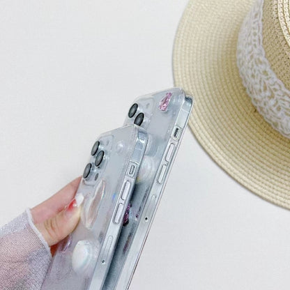 For iPhone 16 Pro Love Epoxy TPU Phone Case(Pink) by buy2fix