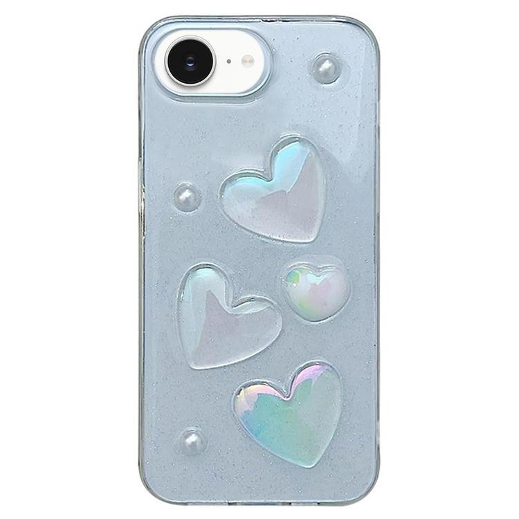 For iPhone 16e Love Epoxy TPU Phone Case(Transparent) - iPhone 16e Cases by buy2fix | Online Shopping UK | buy2fix