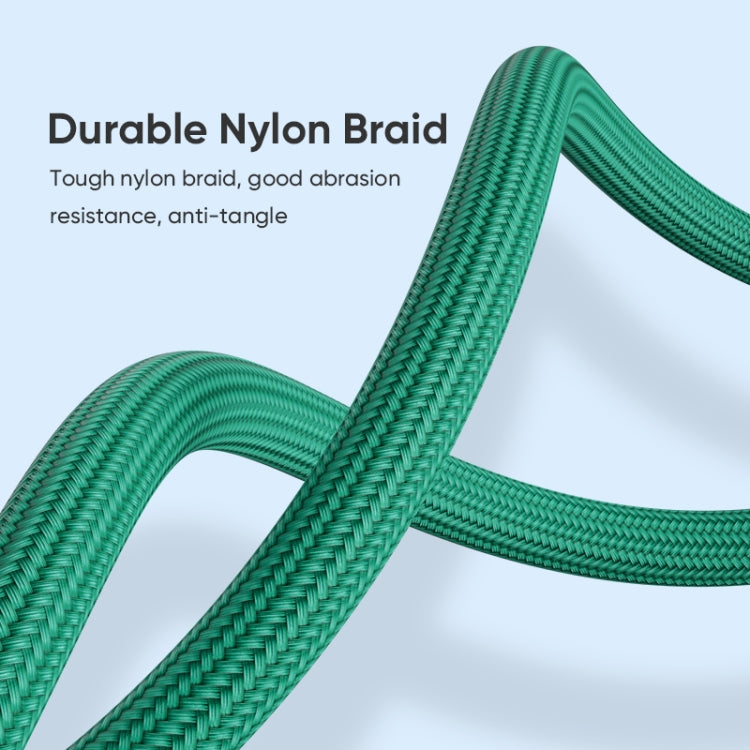 ENKAY PD60W Type-C to Type-C / 8 Pin Magnetic 540 Degrees Rotating Fast Charging Cable, Length:2m(Green) by ENKAY