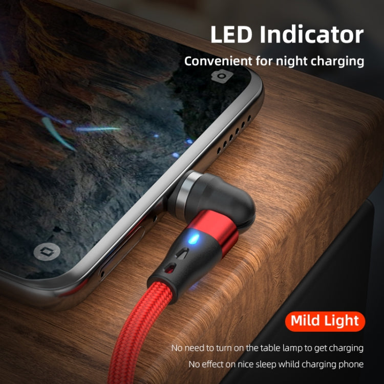 ENKAY 3 in 1 3A USB to Type-C / 8 Pin / Micro USB Magnetic 540 Degrees Rotating Fast Charging Cable, Length:1m(Green) - Charging Cable & Head by ENKAY | Online Shopping UK | buy2fix