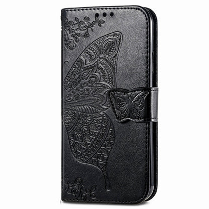 For Samsung Galaxy M15 Butterfly Love Flower Embossed Leather Phone Case(Black) by buy2fix