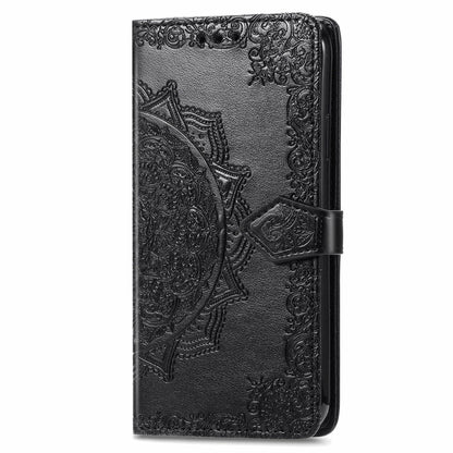 For Samsung Galaxy M15 Mandala Flower Embossed Leather Phone Case(Black) by buy2fix
