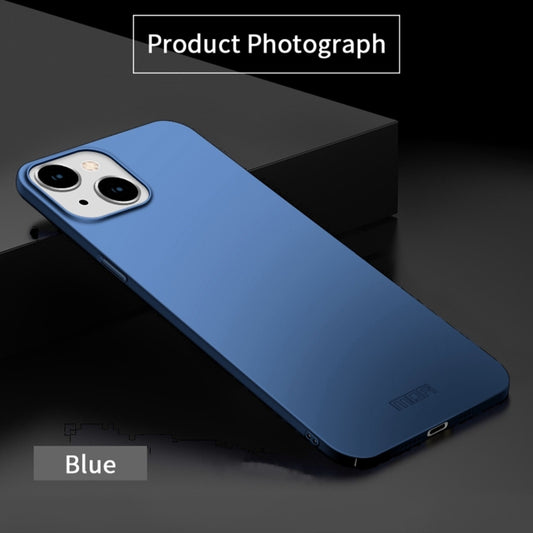 For iPhone 15 Pro MOFI Frosted PC Ultra-thin Hard Phone Case(Blue) - iPhone 15 Pro Cases by MOFI | Online Shopping UK | buy2fix