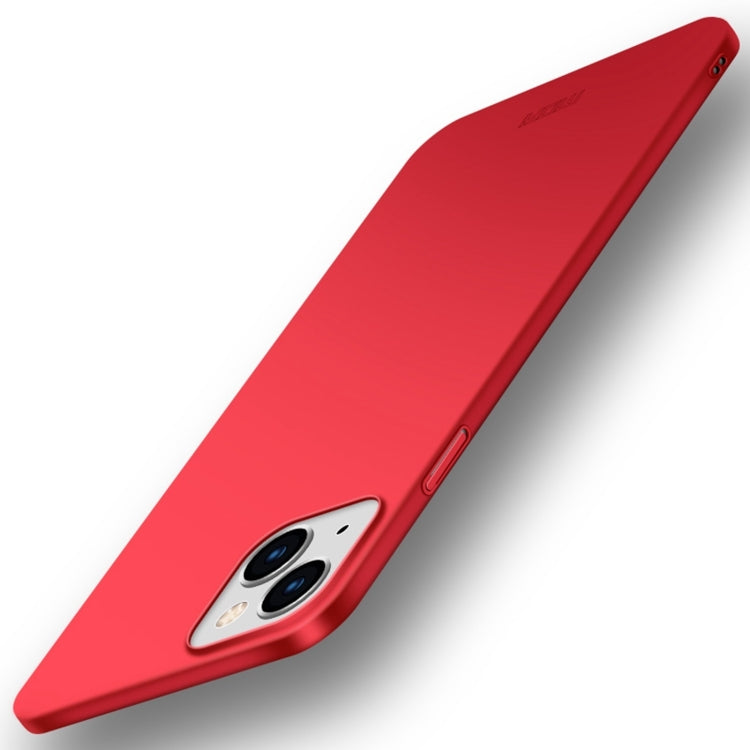 For iPhone 15 Pro MOFI Frosted PC Ultra-thin Hard Phone Case(Red) - iPhone 15 Pro Cases by MOFI | Online Shopping UK | buy2fix